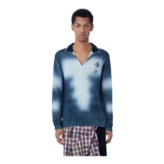 Vivienne Westwood Truien & Vesten, Heren, Blauw, 2Xl, Wol, Bizet Top