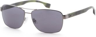 HUGO BOSS Mens 60mm Dark Ruthenium Sunglasses BOSS1240-S-KJ1-60