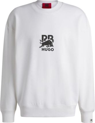 HUGO BOSS x RB cotton-terry sweatshirt with carbon stealth logo