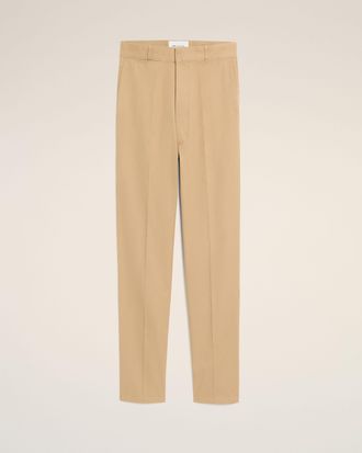 Ami Ami Paris - Beige parisian-fit cotton trousers Beige - Size: XL - for Men