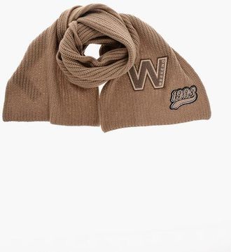 Max Mara WEEKEND Solid Color Virgin Wool BARDIES Scarf size Unica