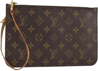 Louis Vuitton Pre-owned Clutches, female, Brown, Size: ONE SIZE Pre-owned Canvas Clutch