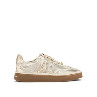 Kurt Geiger Womens Leather Leena Sneakers - Gold - Size UK 3