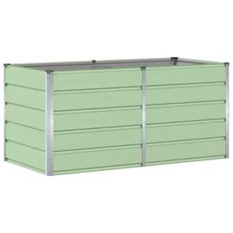 vidaXL Jardinera Verde 160 X 80 X 75 Cm Acero Vidaxl