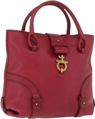 Ferragamo Pre-owned Handtas - Dames - Vintage Handtas - Rood - ONE Size - Leer - Vintage