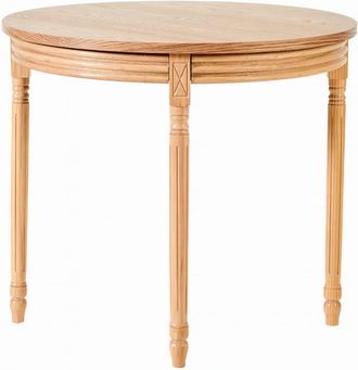 Nordlys Mesa de comedor redonda para 4 personas en madera de pino