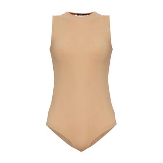 Jil Sander Tops, Dames, Beige, XS, Jersey Bodysuit