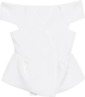 Khaite Top Verone con dettaglio cut-out - Bianco
