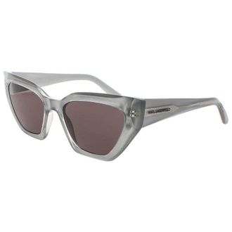 Karl Lagerfeld Ladies Black Rectangular Sunglasses KLKL6145S020