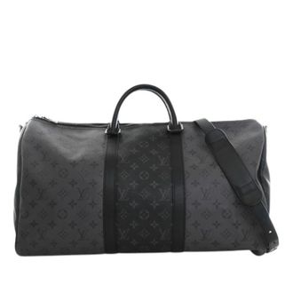 Louis Vuitton Pre-owned Keepall Bandouliere 50 - Heren - Vintage Weekendtas - Grijs - ONE Size - Leer - Vintage