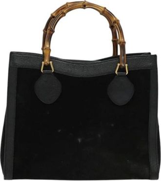 Gucci Pre-owned Camoscio borse-gucci - - Pre-owned - Donna - Nero - ONE SIZE