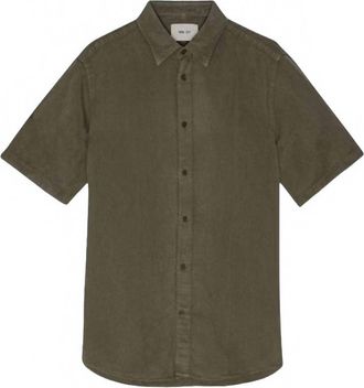Nn.07 Mens Arne Short Sleeve Shirt In Capers