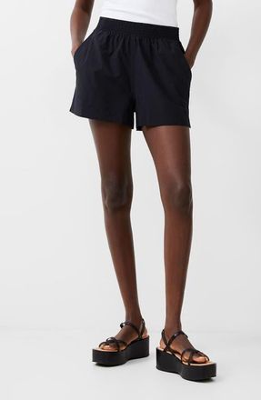 French Connection Poplin Shorts in Black at Nordstrom, Size Medium