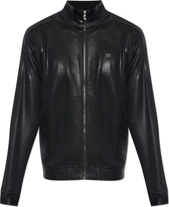 Diesel S-Glossy Sweatshirt - Heren - Vesten met rits - Zwart - 3XL - Katoen - Hoodies & sweatvesten