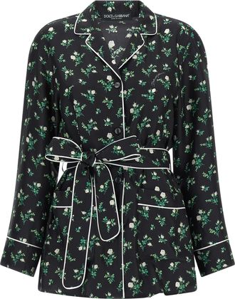 Dolce & Gabbana Black Silk Womens Blouse