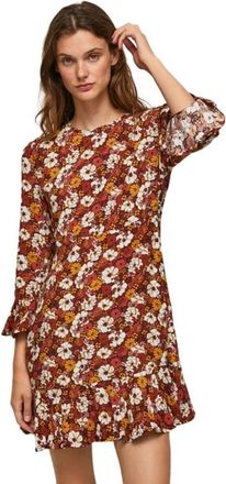 Pepe Jeans London Zomerjurk - Dames - Zomerkleedjes - Oranje - S - Kleedjes