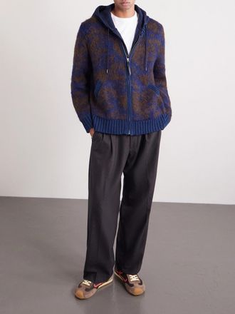 Corridor Cotton-Blend Zip-Up Cardigan