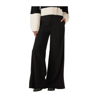 Inwear Broeken, Dames, Zwart, XS, Polyester, Brieziw Slit Pant