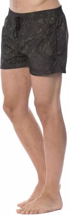 Roberto Cavalli Army Polyester Mens Swimwear Clothing