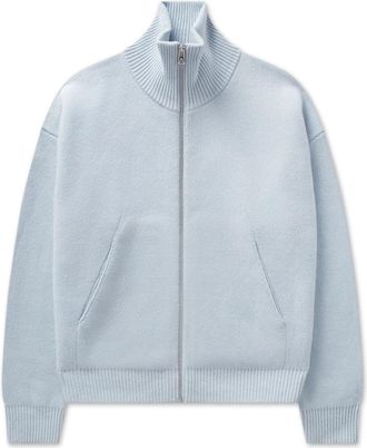 Axel Arigato Core Zip-Up Sweater - Heren - Vesten - Blauw - XS - Wol - Truien & Vesten