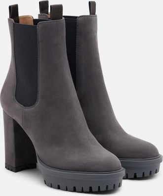 Gianvito Rossi Barry suede Chelsea boots