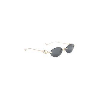 Valentino Onregelmatige Ovale Zonnebril - unisex - Accessoires - Geel - Maat: 53 MM Nylon