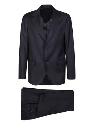 Lardini two-button wool suit - men - Wool - 50 - Blue