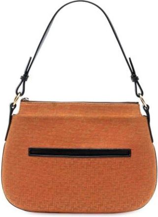 Loewe Pre-owned Shoulder Bags, female, Orange, Size: ONE SIZE Pre-owned Leather Shoulder Bag