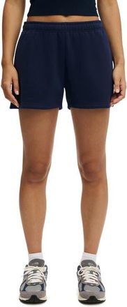 Cotton On Womens Active Plush Essential Gym Short in Prep Sport Navy at Nordstrom, Size Medium