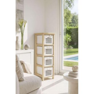 Regalos Miguel Muebles Auxiliares - Cajonera Estrecha Nuvio 4 Cajones