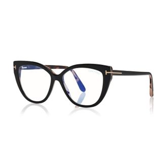 Tom Ford FT5673-B 005 Black/Havana/Clear Blue Light Block 54mm