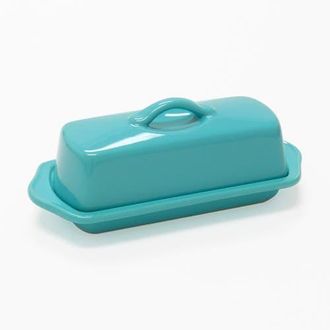 Chantal Full Size Ceramic Butter Dish, 8.5 Inch in Aqua at Nordstrom