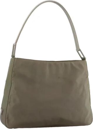 Prada Pre-owned Nylon prada-bags - Dames - Vintage Handtas - Groen - ONE Size - Nylon - Vintage