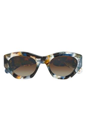 Chlo&eacute; 53mm Gradient Cat Eye Sunglasses in Grey at Nordstrom