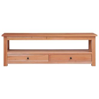 Berkfield Home TV Cabinet 115x30x40 cm Solid Mahogany Wood in Brown | Size: 115 x 30 x 40 cm