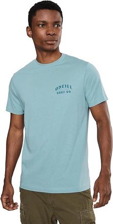 O'Neill Arch Classic Short Sleeve T-Shirts Mens T Shirt Stone Blue : 2XL, Cotton