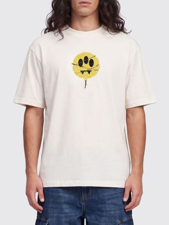 Barrow Contrast Logo Cotton T-Shirt with Crew Neck