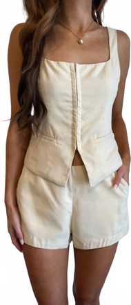 Nia Andre High-Rise Short In Cream