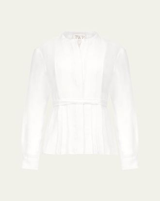 TWP Pleated Poet Blouse