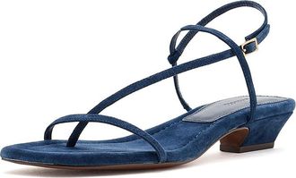Madewell Tonio Strappy Sandals - Suede Womens Dress Sandals Warm Midnight : 10.5 M, Leather