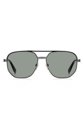 Marc Jacobs 58mm Gradient Aviator Sunglasses in Ruthenium Black at Nordstrom Rack