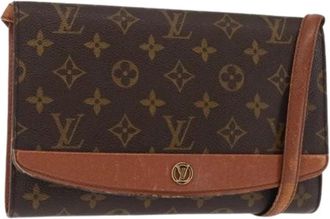 Louis Vuitton Pre-owned Cross Body Bags, female, Brown, Size: ONE SIZE Pre-owned Vintage Canvas Cross Body Bag