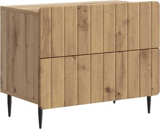 vidaXL Armario De Noche Roble Artisan 62 X 34,5 X 49,5 Cm Vidaxl