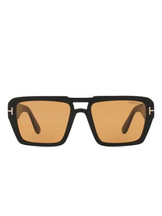 Tom Ford Eyewear Redford TR pilot-frame sunglasses - men - Acetate - 56 - Black