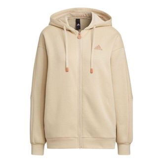 adidas (WMNS) adidas Word Full Zip Hoodies Beige IK9893