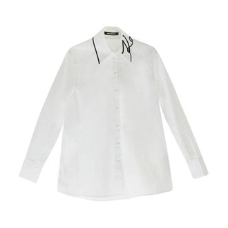 Karl Lagerfeld Shirts, female, White, M, Signature Collar Poplin shirt