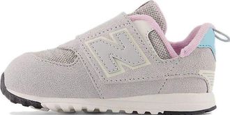 New Balance (TD) New Balance 574 Hook & Loop Brighton Grey Summer Aqua NW574NB1