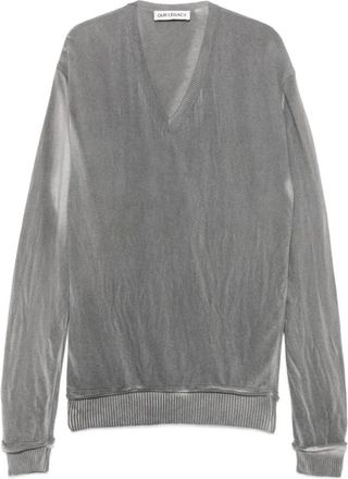 Our Legacy Cherub Wool V-Neck Sweater - Heren - V-hals truien - Grijs - XL - Truien & Vesten