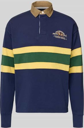 Polo Ralph Lauren Sweatshirt mit gerippten &Auml;rmelabschl&uuml;ssen in Marine, Gr&ouml;&szlig;e XXL