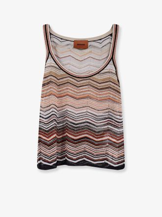 Missoni Top in viscosa con motivo chevron laminato - MISSONI - gender_Woman